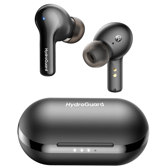 HydroGuard R5 Comfort-Fit In-Ear Earbuds with Built-in Microphone and Voice Assistant Support